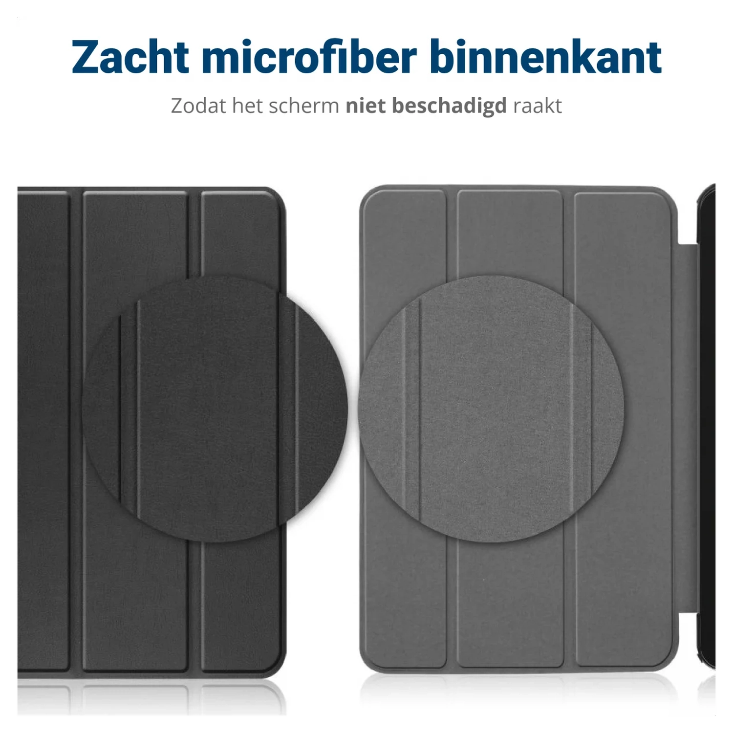 Lenovo Tab One Hoes Tri-Fold Book Case met Standaard Touch afbeelding 6