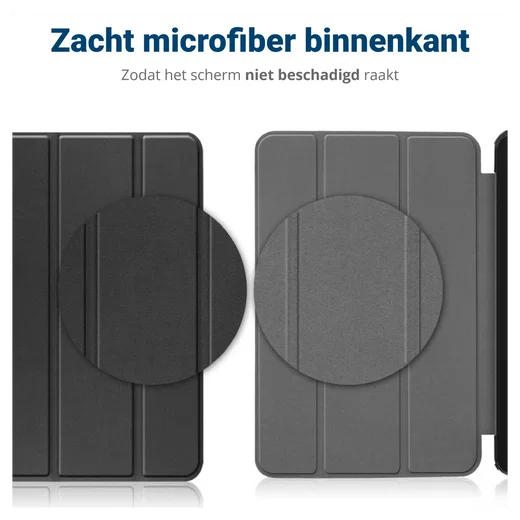Lenovo Tab One Hoes Tri-Fold Book Case met Standaard Touch afbeelding 6