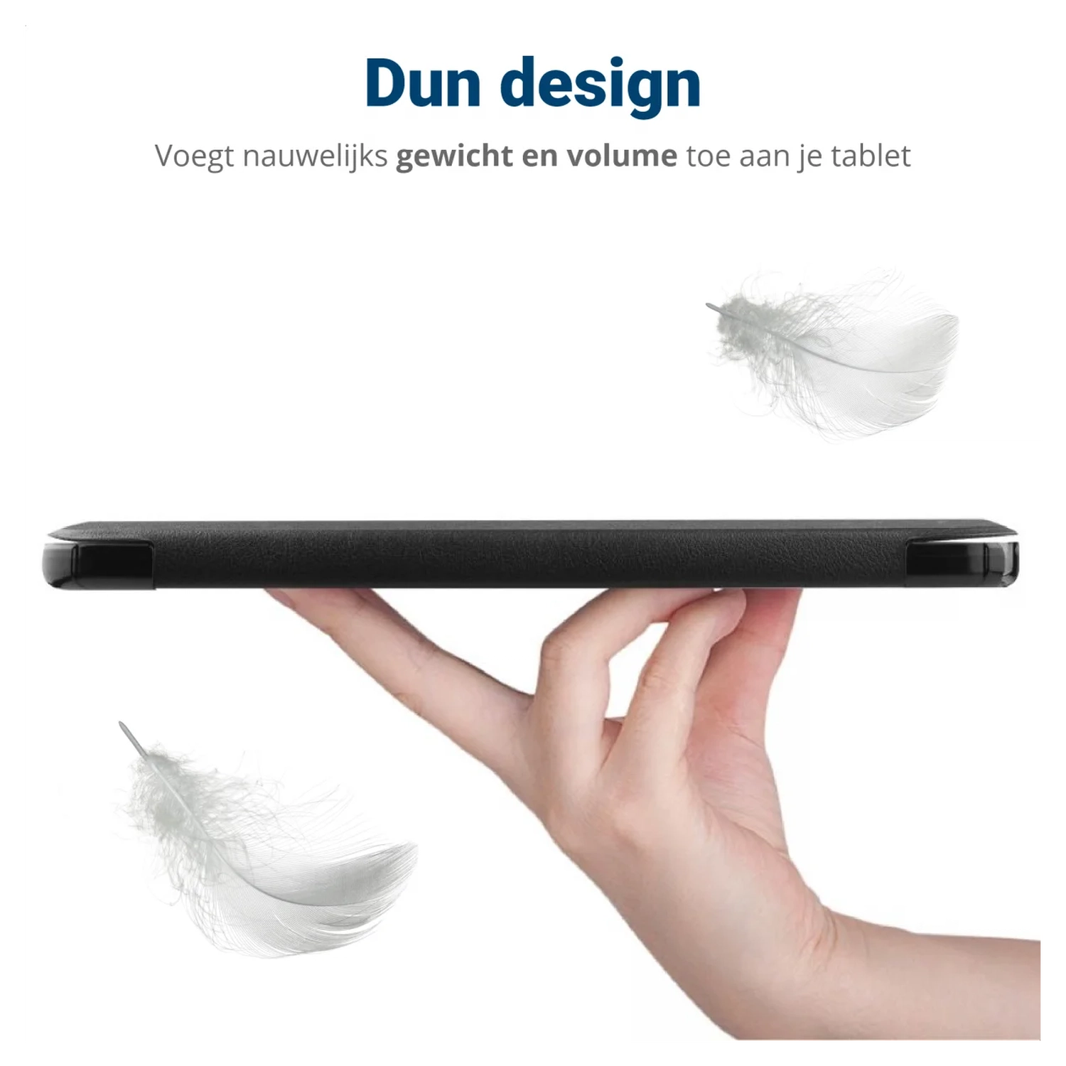 Lenovo Tab One Hoes Tri-Fold Book Case met Standaard Touch afbeelding 8
