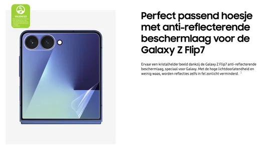 Originele Samsung Galaxy Z Flip 7 Screen Protector Display Folie (2-Pack) afbeelding 5