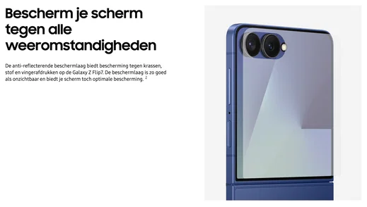 Originele Samsung Galaxy Z Flip 7 Screen Protector Display Folie (2-Pack) afbeelding 6