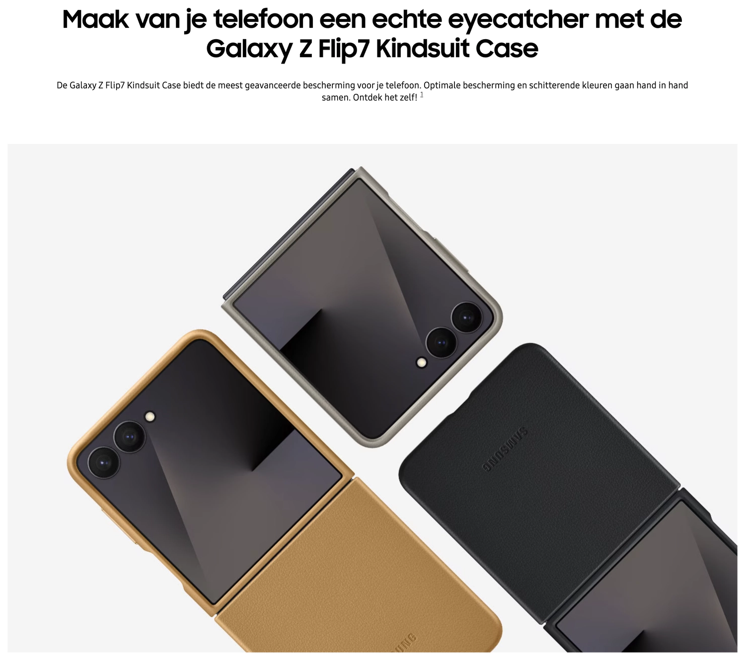 Origineel Samsung Galaxy Z Flip 7 Hoesje KindSuit Case Bruin afbeelding 4