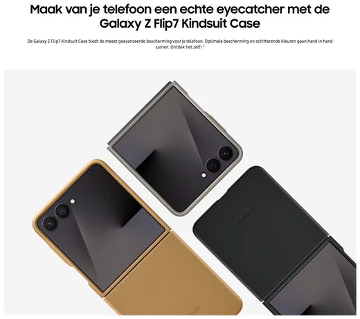 Origineel Samsung Galaxy Z Flip 7 Hoesje KindSuit Case Bruin afbeelding 4