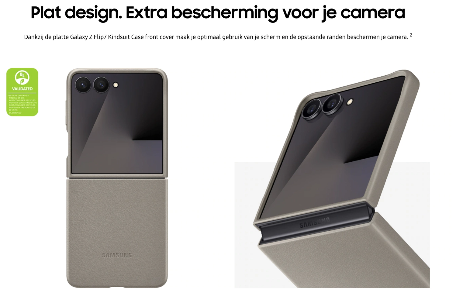 Origineel Samsung Galaxy Z Flip 7 Hoesje KindSuit Case Bruin afbeelding 5