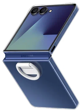 Origineel Samsung Galaxy Z Flip 7 Hoesje Clear Ring Case Transparant