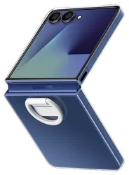Origineel Samsung Galaxy Z Flip 7 Hoesje Clear Ring Case Transparant afbeelding