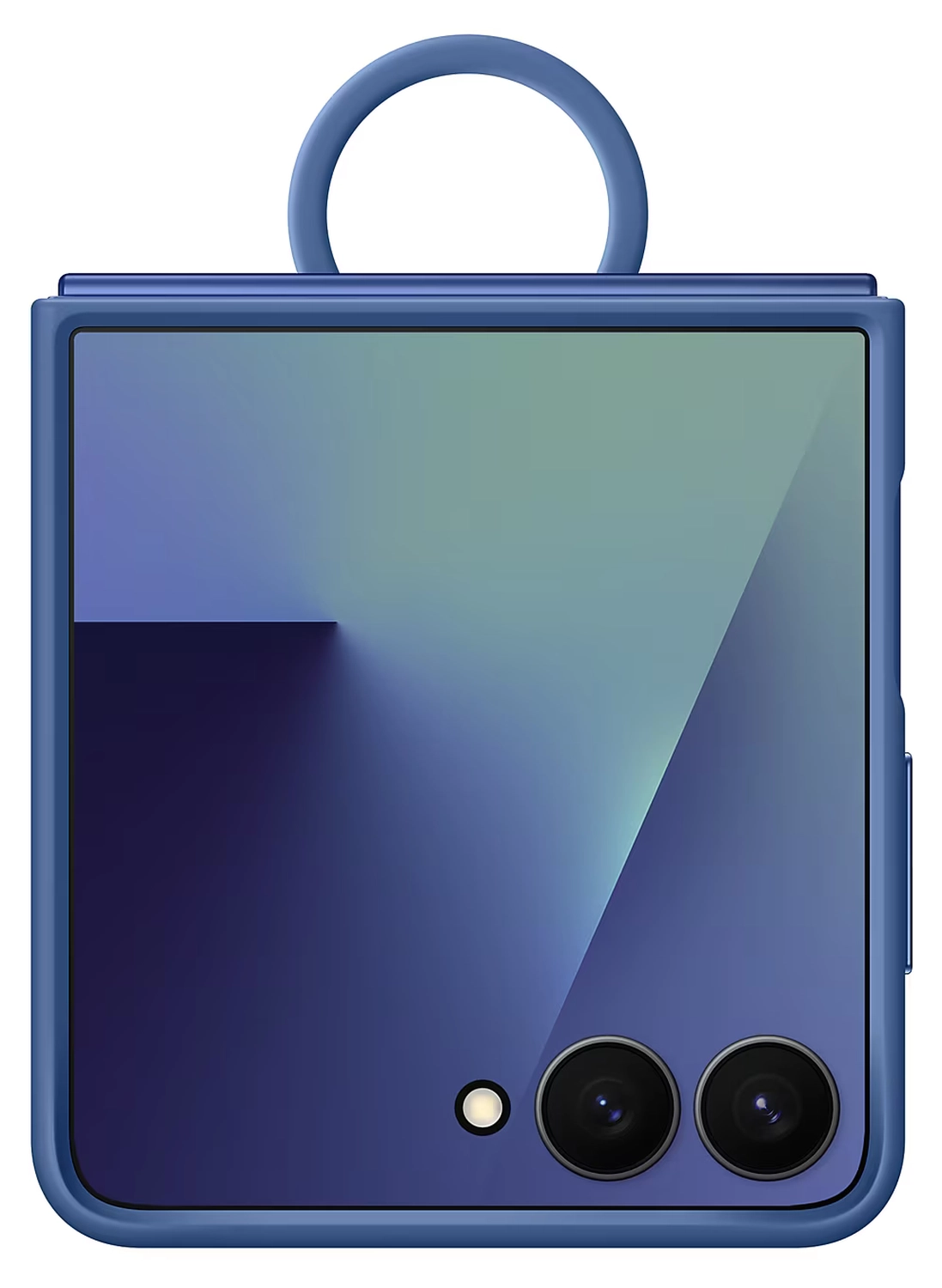 Origineel Samsung Galaxy Z Flip 7 Hoesje Ring Case Siliconen Blauw afbeelding 2