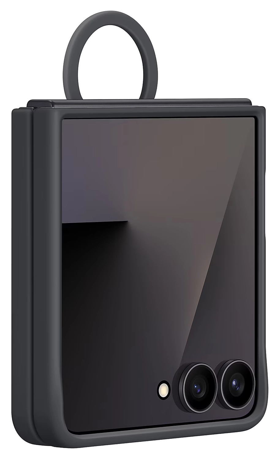 Origineel Samsung Galaxy Z Flip 7 Hoesje Ring Case Siliconen Zwart afbeelding 10