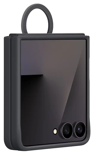 Origineel Samsung Galaxy Z Flip 7 Hoesje Ring Case Siliconen Zwart afbeelding 10
