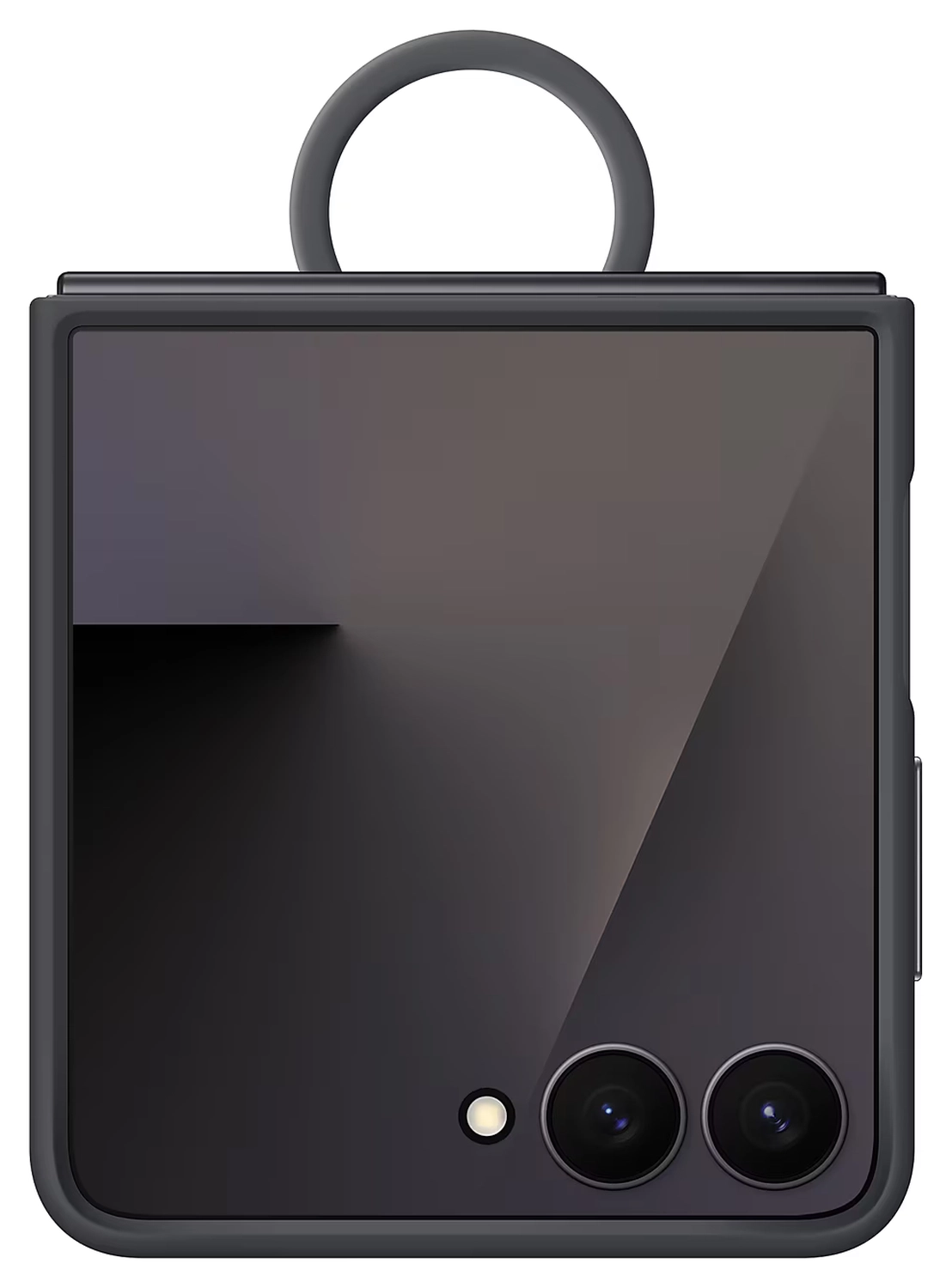 Origineel Samsung Galaxy Z Flip 7 Hoesje Ring Case Siliconen Zwart afbeelding 2
