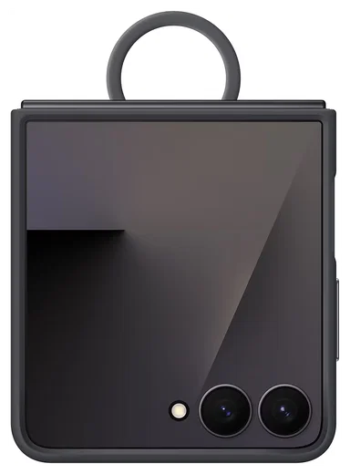 Origineel Samsung Galaxy Z Flip 7 Hoesje Ring Case Siliconen Zwart afbeelding 2