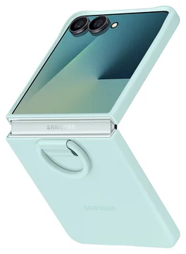 Origineel Samsung Galaxy Z Flip 7 Hoesje Ring Case Siliconen Mint