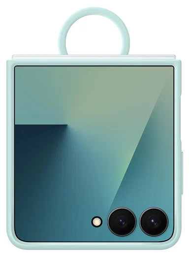 Origineel Samsung Galaxy Z Flip 7 Hoesje Ring Case Siliconen Mint afbeelding 2