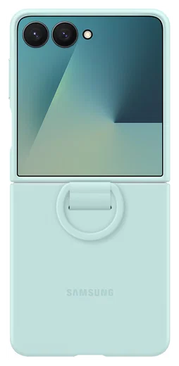 Origineel Samsung Galaxy Z Flip 7 Hoesje Ring Case Siliconen Mint afbeelding 8