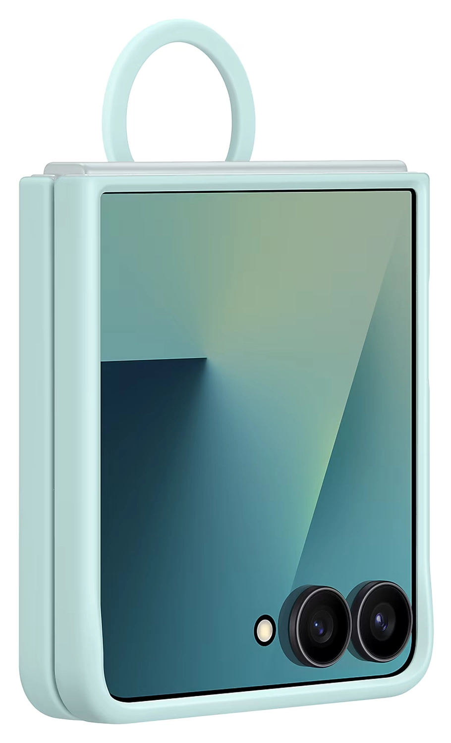 Origineel Samsung Galaxy Z Flip 7 Hoesje Ring Case Siliconen Mint afbeelding 9