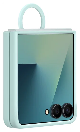 Origineel Samsung Galaxy Z Flip 7 Hoesje Ring Case Siliconen Mint afbeelding 9