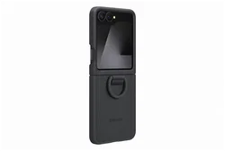 Origineel Samsung Galaxy Z Flip 7 FE Hoesje Silicone Case Back Cover Zwart afbeelding