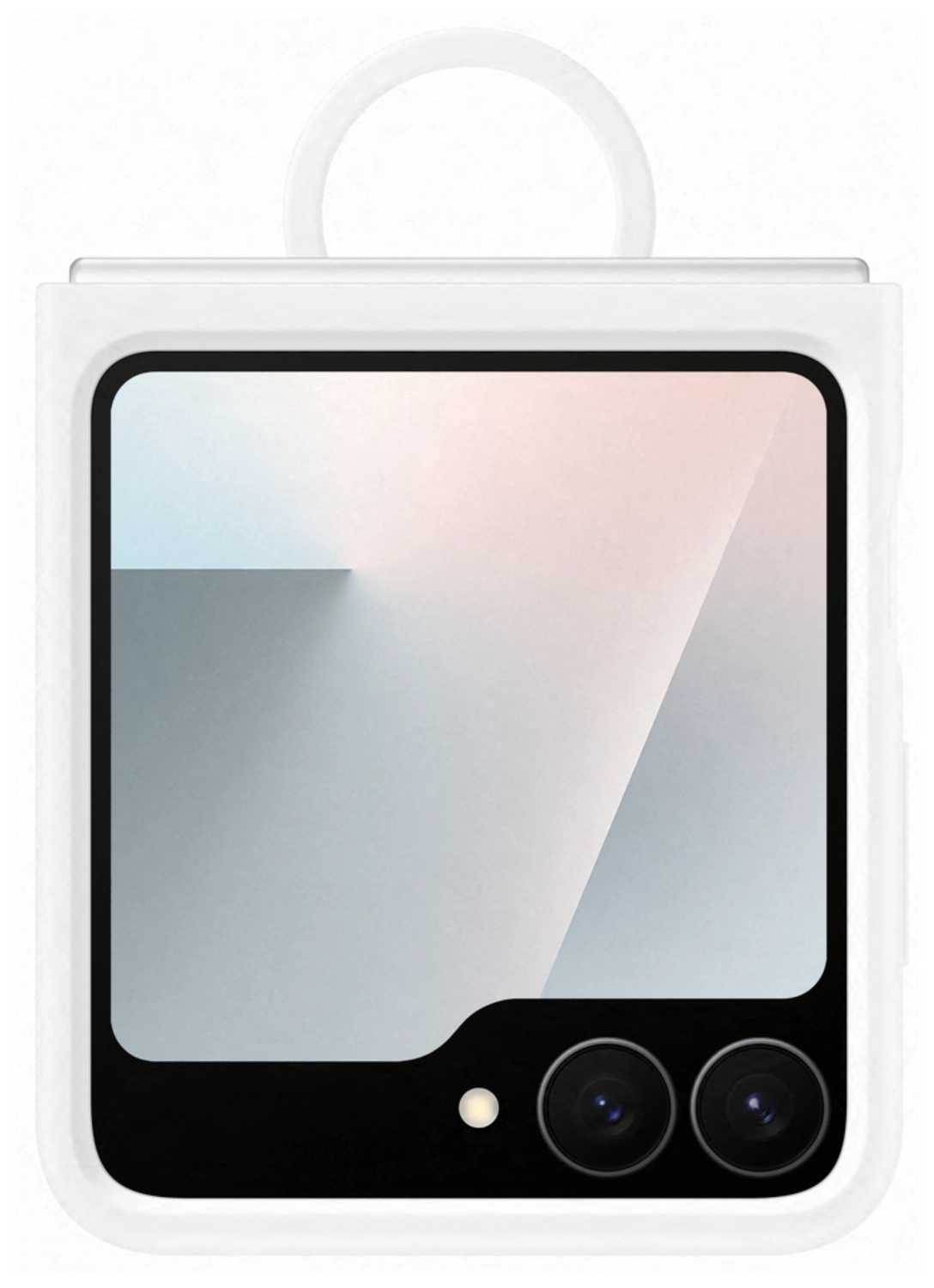 Origineel Samsung Galaxy Z Flip 7 FE / 6 Hoesje Silicone Case Back Cover Wit afbeelding 2