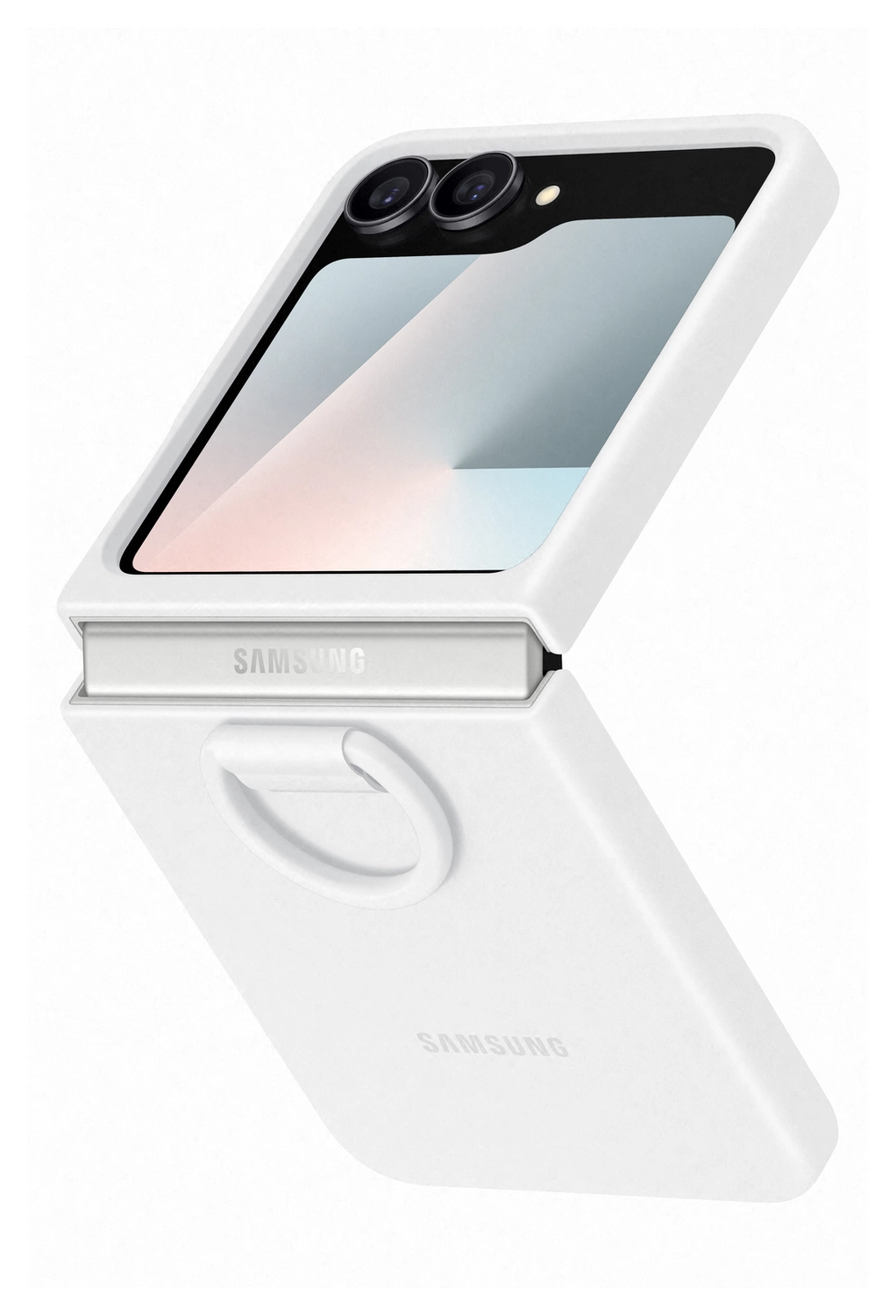 Origineel Samsung Galaxy Z Flip 7 FE / 6 Hoesje Silicone Case Back Cover Wit afbeelding 1