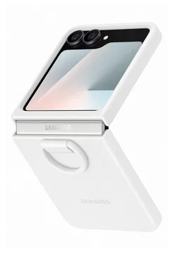Origineel Samsung Galaxy Z Flip 7 FE / 6 Hoesje Silicone Case Back Cover Wit