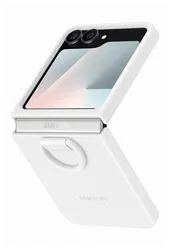 Origineel Samsung Galaxy Z Flip 7 FE / 6 Hoesje Silicone Case Back Cover Wit afbeelding