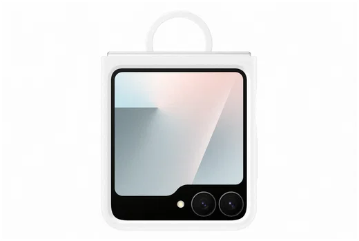 Origineel Samsung Galaxy Z Flip 7 FE / 6 Hoesje Silicone Case Back Cover Wit afbeelding 6