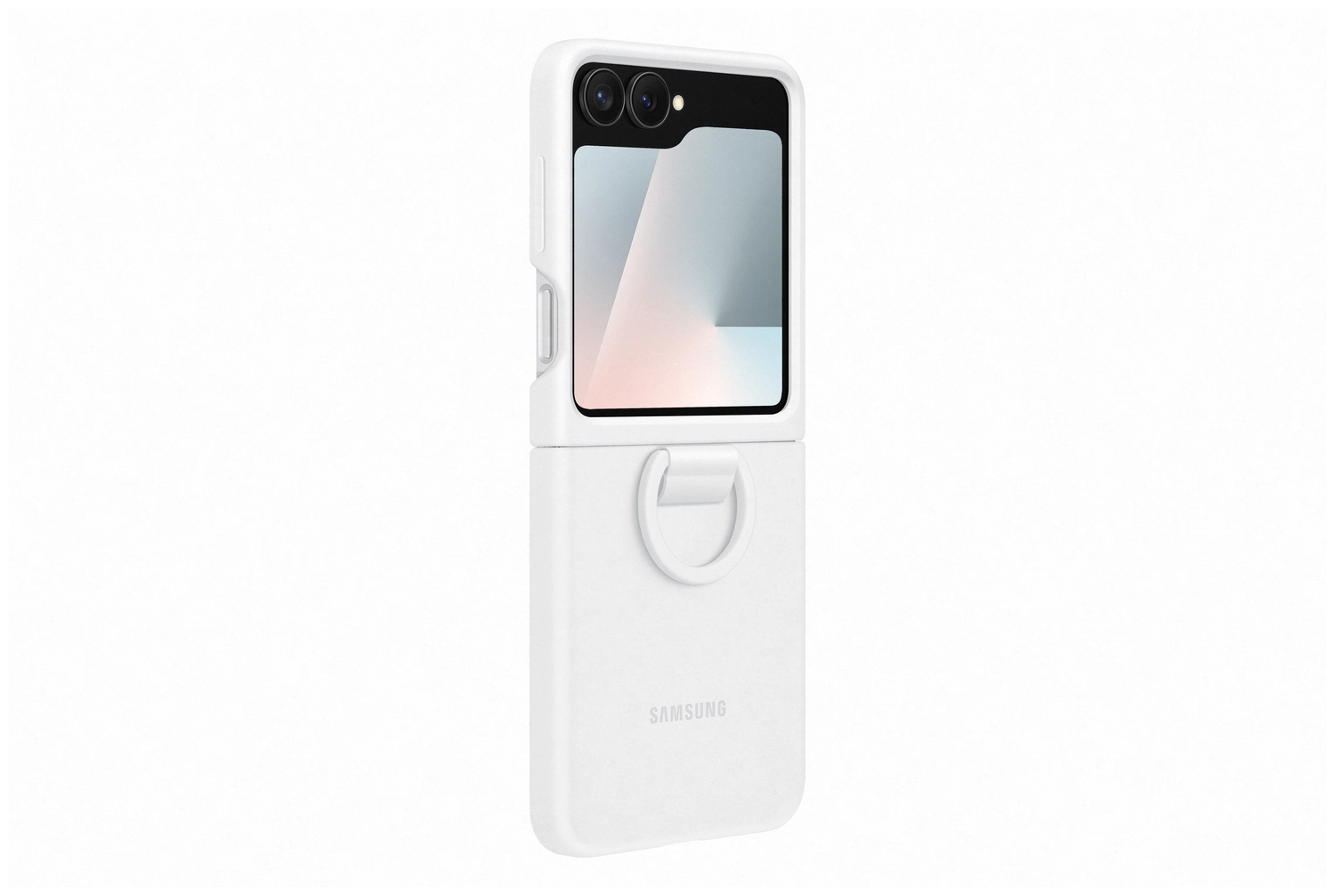 Origineel Samsung Galaxy Z Flip 7 FE / 6 Hoesje Silicone Case Back Cover Wit afbeelding 3