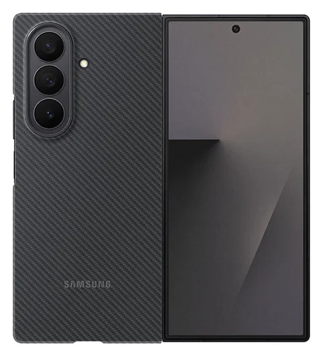 Origineel Samsung Galaxy Z Fold 7 Hoesje Carbon Shield Case Zwart afbeelding 1