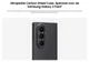 Origineel Samsung Galaxy Z Fold 7 Hoesje Carbon Shield Case Zwart afbeelding 6