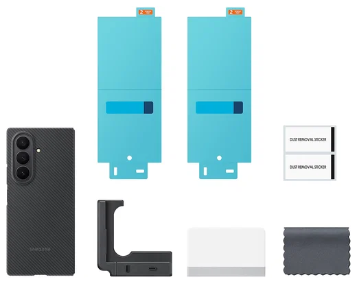 Origineel Samsung Galaxy Z Fold 7 Hoesje Carbon Shield Case Zwart afbeelding 9