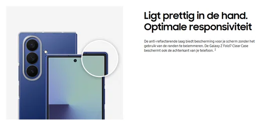 Origineel Samsung Galaxy Z Fold 7 Hoesje Clear Case Transparant afbeelding 7