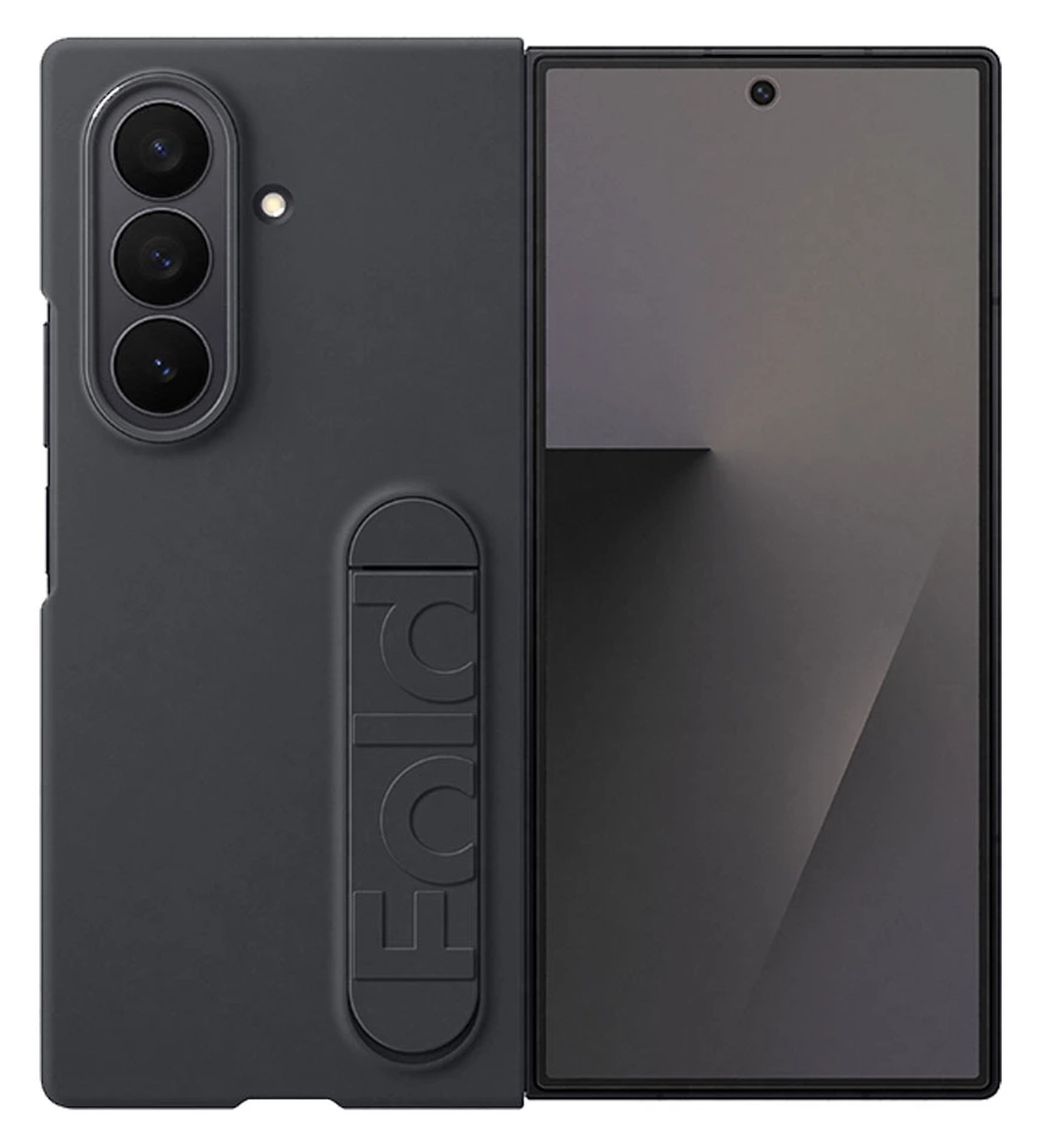 Origineel Samsung Galaxy Z Fold 7 Hoesje Silicone Case Back Cover Zwart afbeelding 1