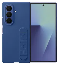 Origineel Samsung Galaxy Z Fold 7 Hoesje Silicone Case Back Cover Blauw afbeelding