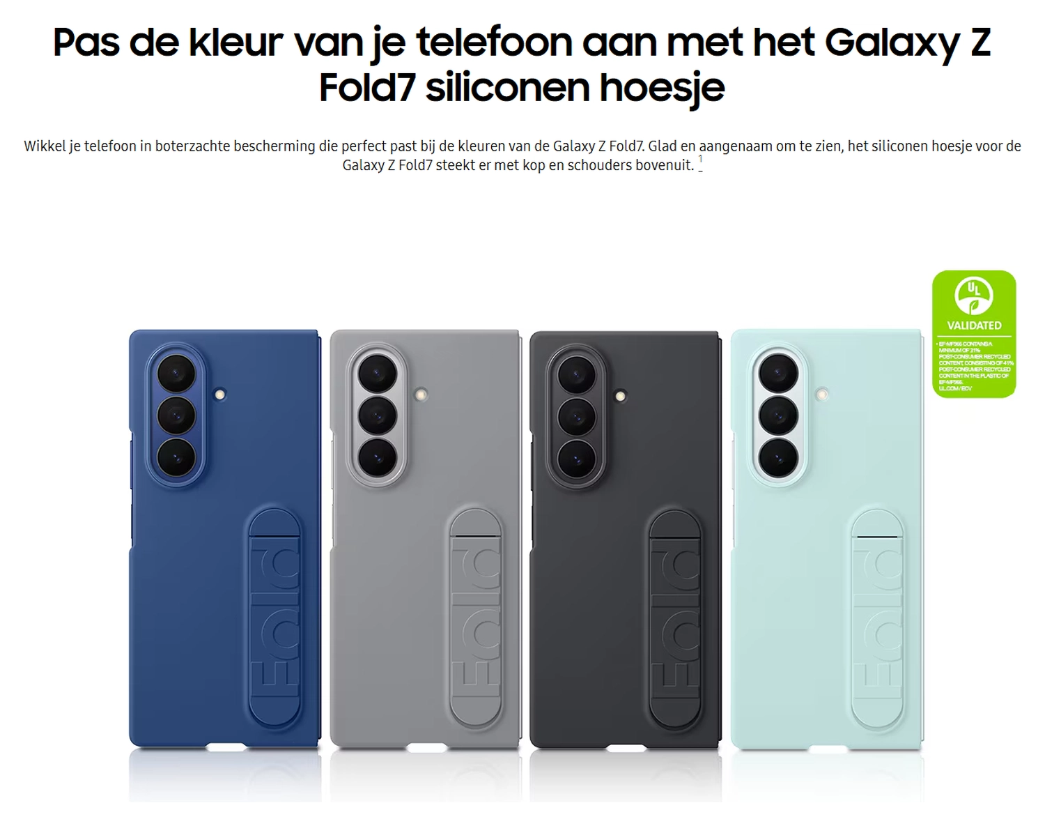Origineel Samsung Galaxy Z Fold 7 Hoesje Silicone Case Back Cover Mint Groen afbeelding 7