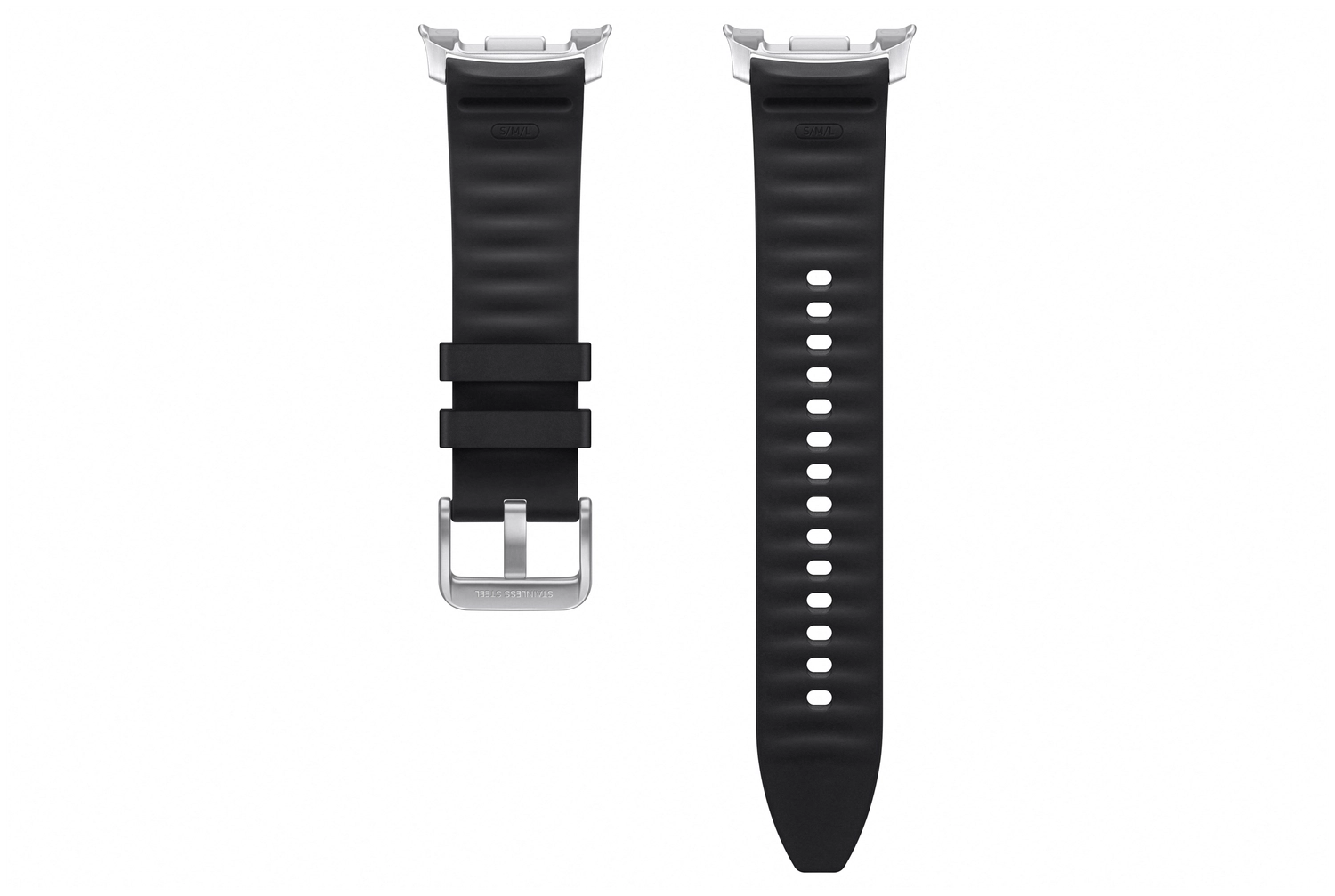Origineel Samsung Galaxy Watch 8 Bandje Hybrid (S/M/L) Zwart afbeelding 2
