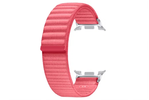 Origineel Samsung Galaxy Watch 8 Bandje Fabric (S/M) Rood afbeelding 1
