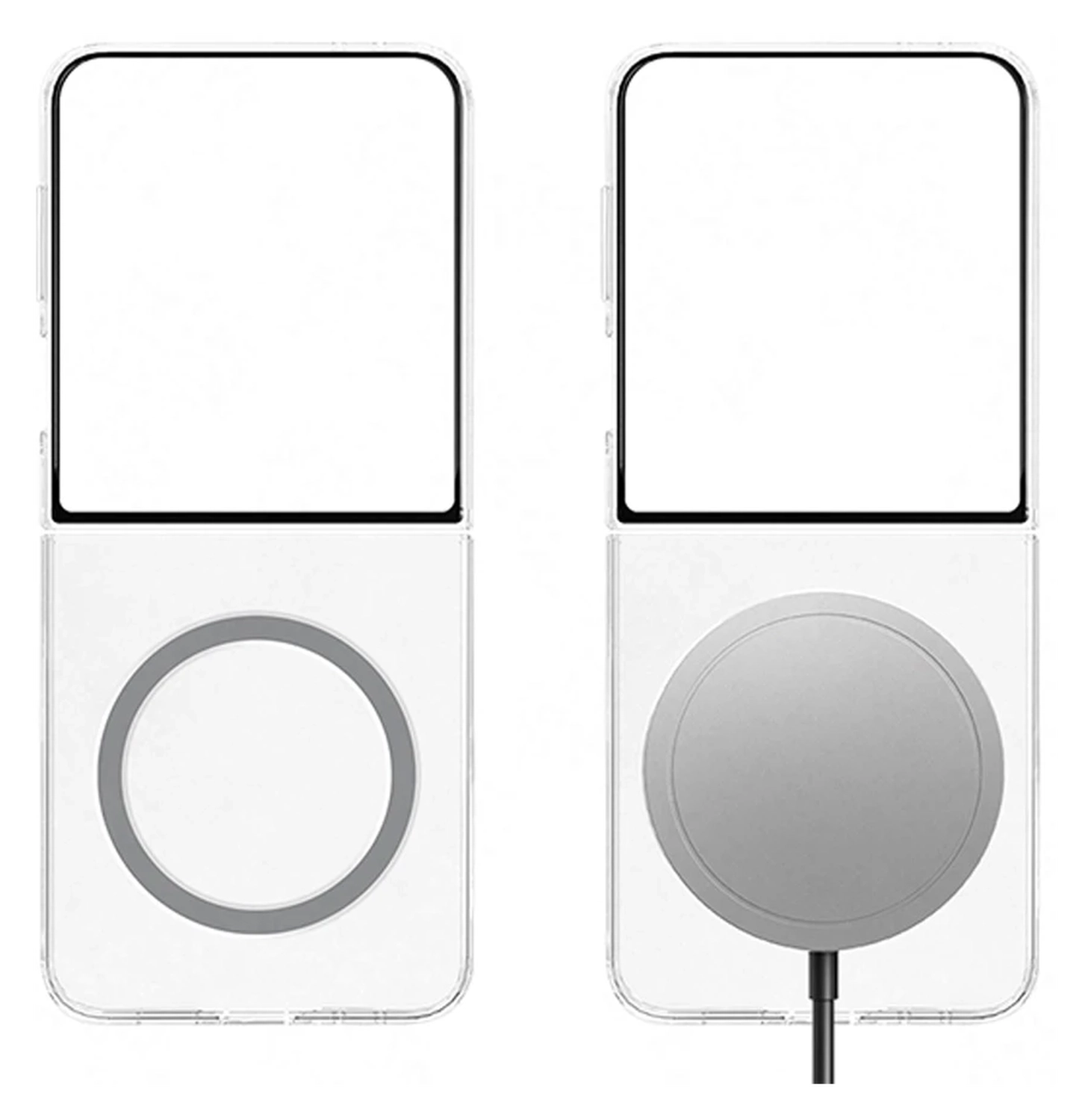 Origineel Samsung Galaxy Z Flip 7 Hoesje Clear Magnet Case Transparant afbeelding 7