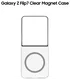Origineel Samsung Galaxy Z Flip 7 Hoesje Clear Magnet Case Transparant afbeelding 3