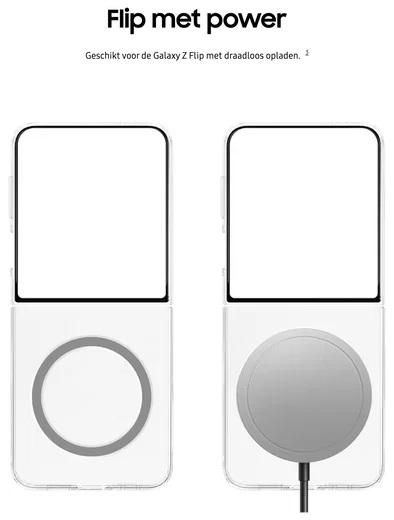 Origineel Samsung Galaxy Z Flip 7 Hoesje Clear Magnet Case Transparant afbeelding 5