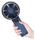 Draagbare Mini Hand Ventilator Oplaadbaar met Nekkoord Blauw afbeelding 2