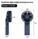 Draagbare Mini Hand Ventilator Oplaadbaar met Nekkoord Blauw afbeelding 8