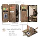 CaseMe C30 Apple iPhone 17 Hoesje Pasjeshouder Book Case Bruin afbeelding 3