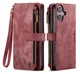 CaseMe C30 Apple iPhone 17 Hoesje Pasjeshouder Book Case Rood afbeelding 1