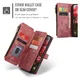 CaseMe C30 Apple iPhone 17 Hoesje Pasjeshouder Book Case Rood afbeelding 10
