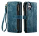 CaseMe C30 Apple iPhone 17 Hoesje Pasjeshouder Book Case Blauw