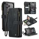 CaseMe C30 Apple iPhone 17 Pro Hoesje Pasjeshouder Book Case Zwart afbeelding 2