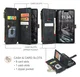 CaseMe C30 Apple iPhone 17 Pro Hoesje Pasjeshouder Book Case Zwart afbeelding 3