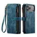 CaseMe C30 Apple iPhone 17 Pro Hoesje Pasjeshouder Book Case Blauw