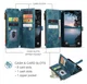 CaseMe C30 Apple iPhone 17 Pro Hoesje Pasjeshouder Book Case Blauw afbeelding 3