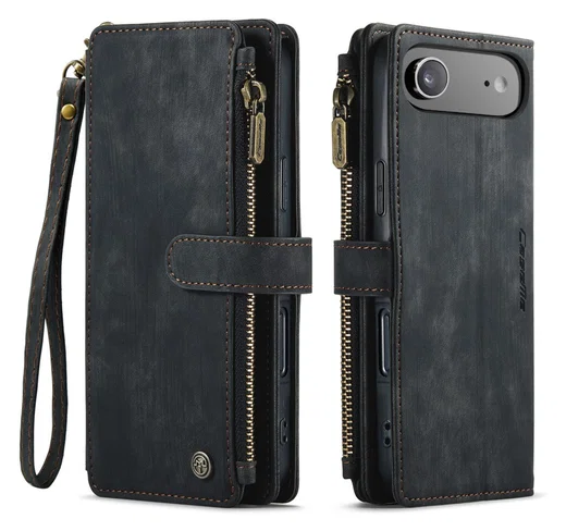 CaseMe C30 Apple iPhone Air Hoesje Pasjeshouder Book Case Zwart afbeelding 1